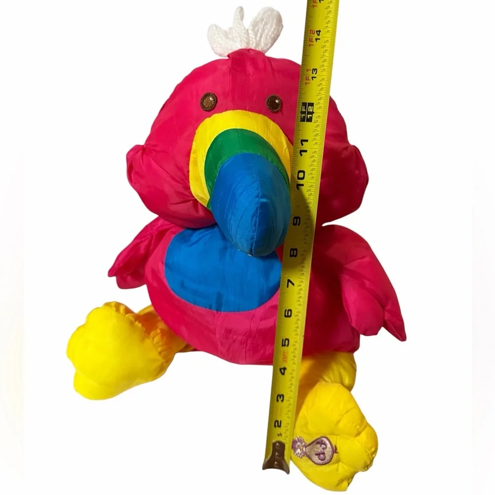 Vintage Fisher Price Puffalumps Toucan Plush The Wild Puffalumps Stuffed Animal - Picture 2 of 12